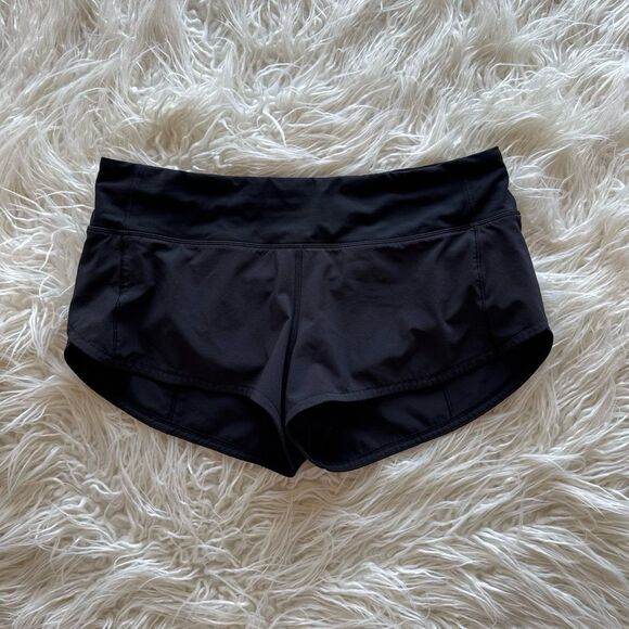 Lululemon Speed Up Shorts 2.5" Black Size 6 - Picture 1 of 12